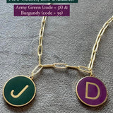 Initial Color Necklace