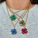 Clover Labradorite Necklace