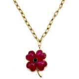 Clover Queen Chalcedony Necklace