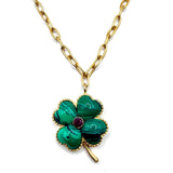 Clover Malachite Necklace