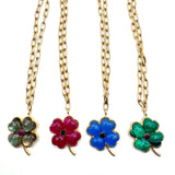 Clover Queen Chalcedony Necklace