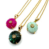 Flower Queen Chalcedony Necklace