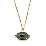 Evil Eye Labradorite Necklace