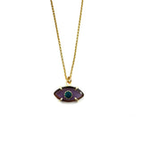 Evil Eye Amethyst Necklace