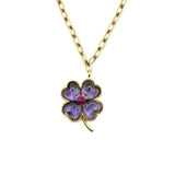 Clover Amethyst Necklace