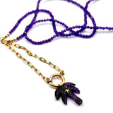 Palm Tree Pendant Amethyst
