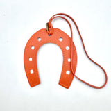 Horeshoe Orange Bag Charm