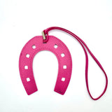 Horeshoe Pink Bag Charm