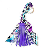Purple Scarf Bag Charm