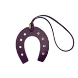 Horeshoe Wine Red Bag Charm