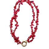 Red Coral Chips Choker