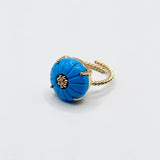 Flower Turquoise Ring