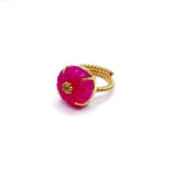 Flower Queen Chalcedony Ring