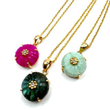 Flower Labradorite Necklace
