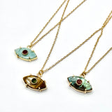 Evil Eye Tiger Eye Necklace