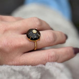 Flower Smokey Quartz Ring