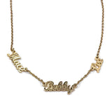 Name Necklace Without Stones
