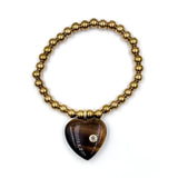 Heart Bracelet Tiger Eye