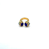 Maya Blue Chalcedony Ring